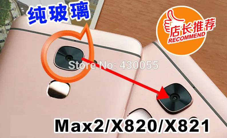 

100% New housing back rear camera glass lens with adhesive for Letv max 2 X820 x821,free ship