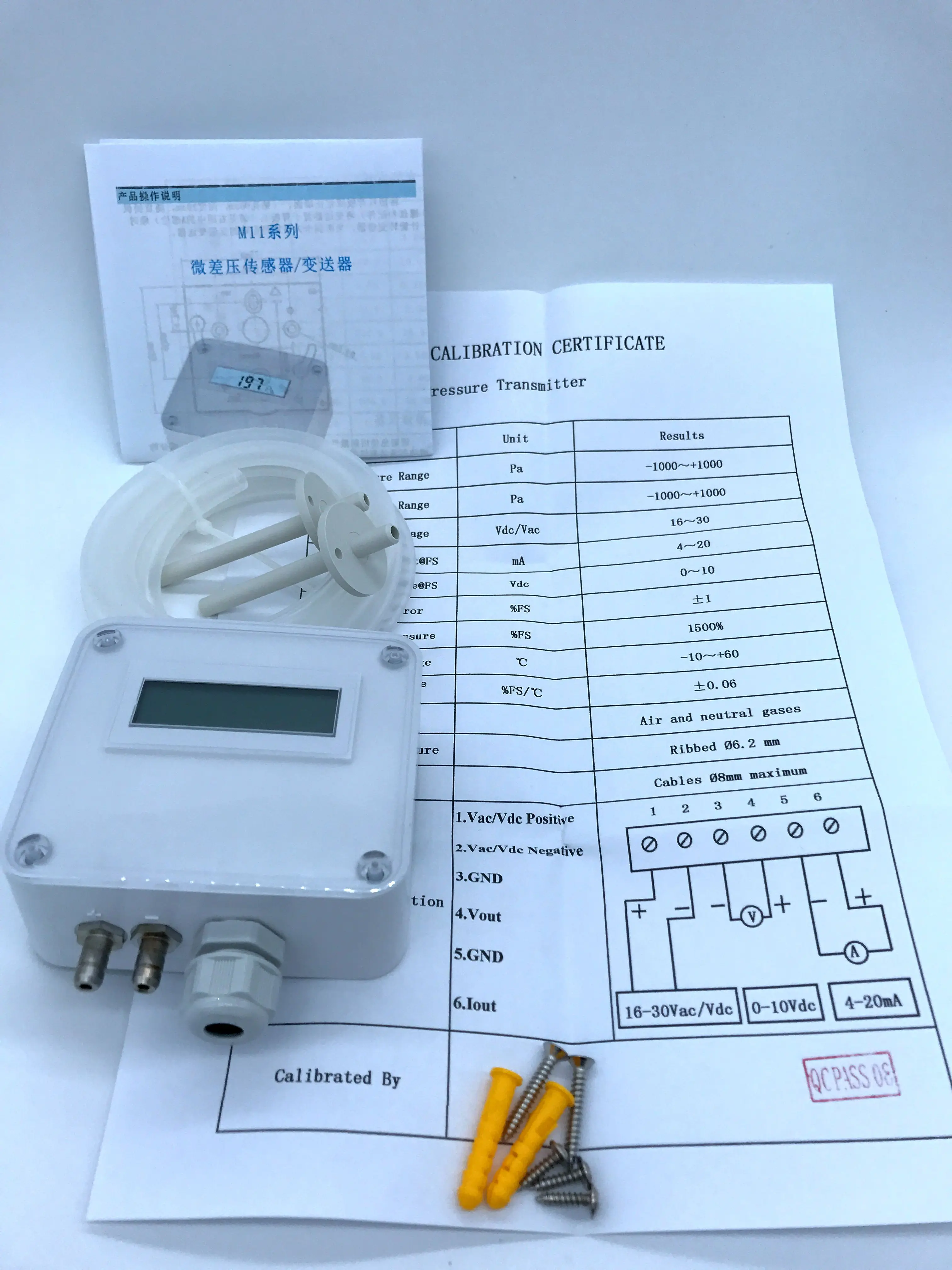 

Microscopic Differential Pressure Sensor Micro Differential Pressure Transmitter Air Pressure Air Pressure LFM110 RS-485 Output