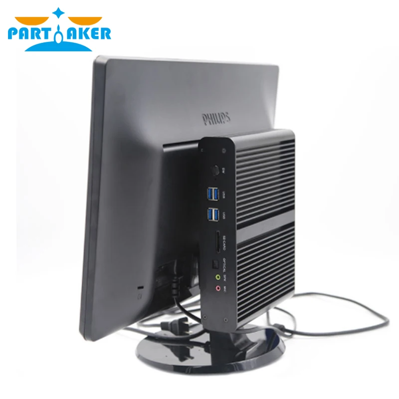 Partaker Barebone Mini PC I7 4500U 5500U dwurdzeniowy podwójny LAN 1080P 12V Mini komputer stacjonarny podwójny HDMI darmowa wysyłka Hallowmas