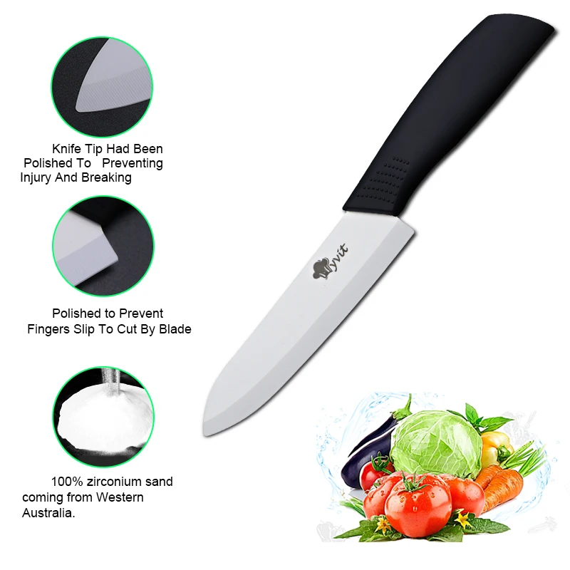 Ceramic Knives Kitchen Knife Chef Paring Fruit Vegetable knives 3 4 5 6 inch + peeler Zirconia White Ceramic Blade Cooking Tool