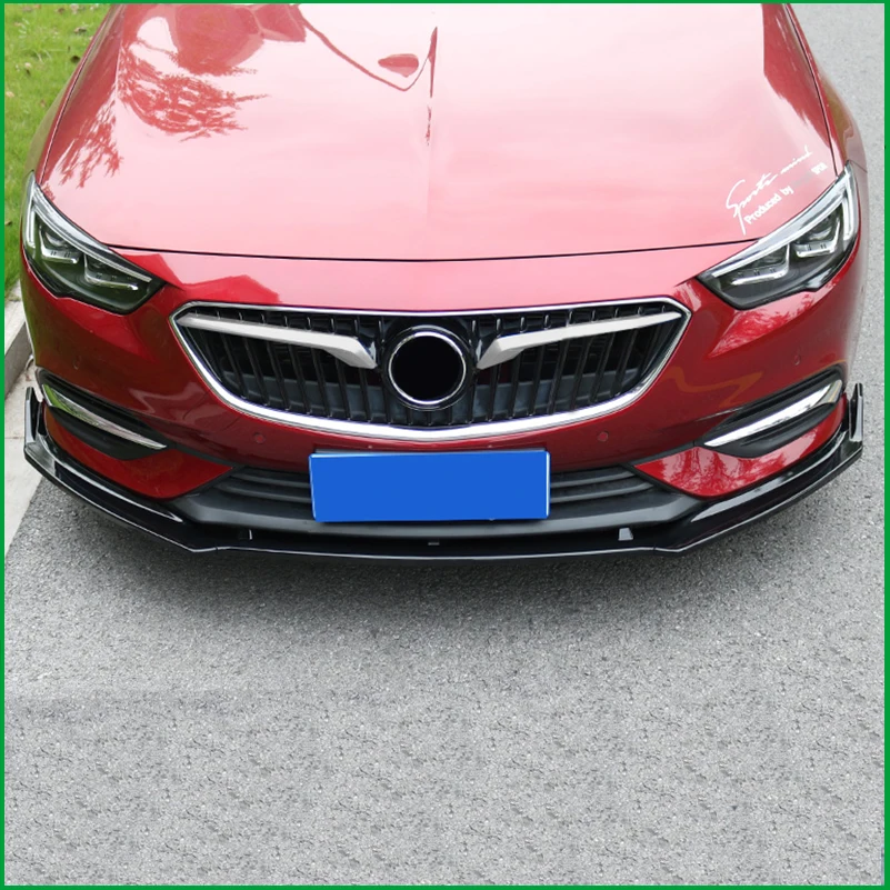 For Opel Insignia 2017 2018 Grand Sport Front Bumper Lip Diffuser Body Kit Lower Grille Spoiler Protector Cover Trim Car Styling