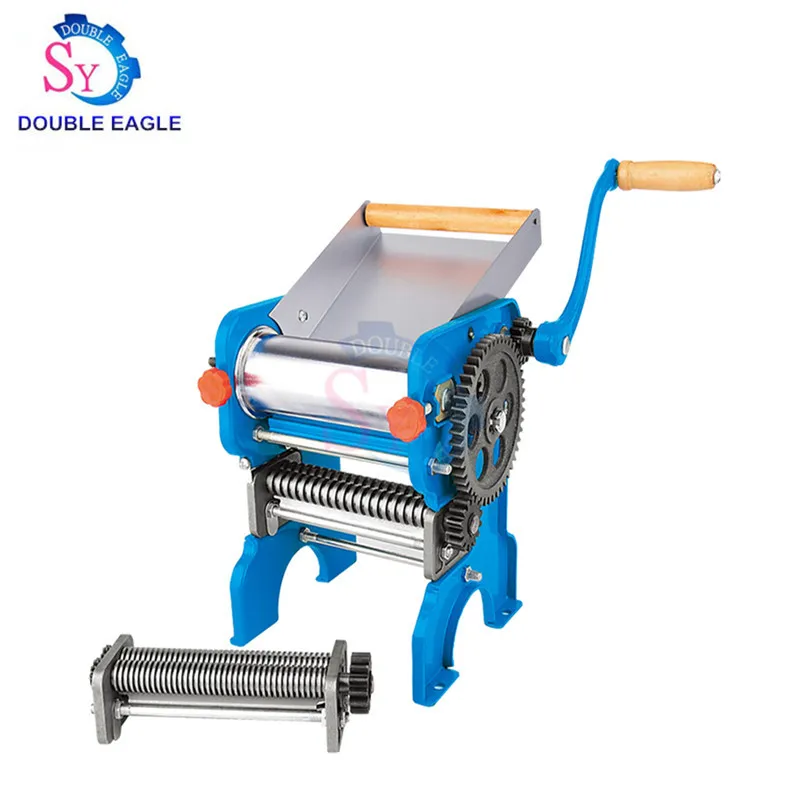 150-4 Hoge Kwaliteit Blauw Handleiding Pasta Maker Machine Noodle Snijmachine Hand Noodle Maken Apparatuur Met Twee Blade