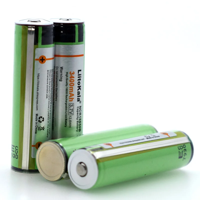 Liitokala Protect  18650 NCR18650B 3400mAh Rechargeable Li-lon battery with PCB 3.7V batteries + Storage box