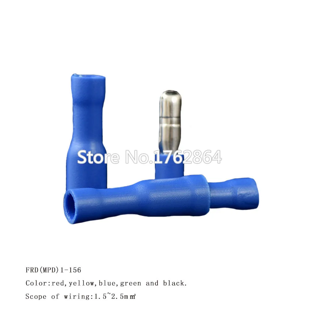 100PCS/LOT Insulation tube for insulated terminals wires FRD(MPD)2-156 insulation crimp terminal connector  aislamiento terminal