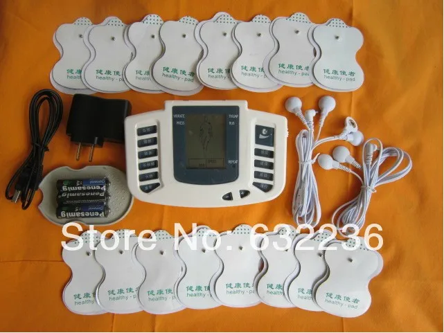 JR-309A Hot new Electrical Stimulator Full Body Relax Muscle Therapy Massager,Pulse tens Acupuncture + 16 pcs pads