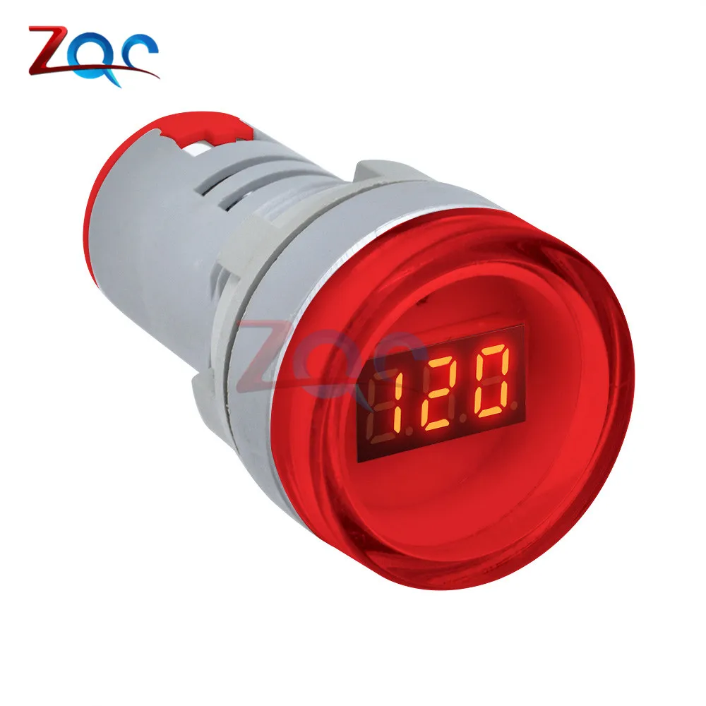 22MM AD16 AD16-22DSV Type AC 60-500V Mini Voltage Meter LED Digital Display AC Voltmeter Indicator Light/Pilot Lamp 110V 220V