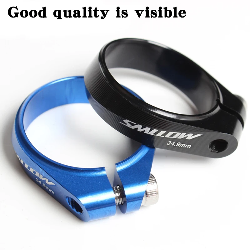 SMLLOW Ultralight Aluminium Alloy 34.9mm 14.5g CNC Mountain Road MTB Bike Bicycle Seatpost Seat Post Clamp Tube Clip