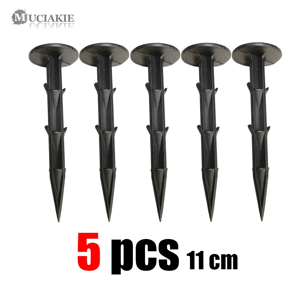 5PCS 13CM Garden Stake Plastic Barbed Peg for Fixing Sunshade Net Greenhouse Ground Shade Cloth Fastening Nail