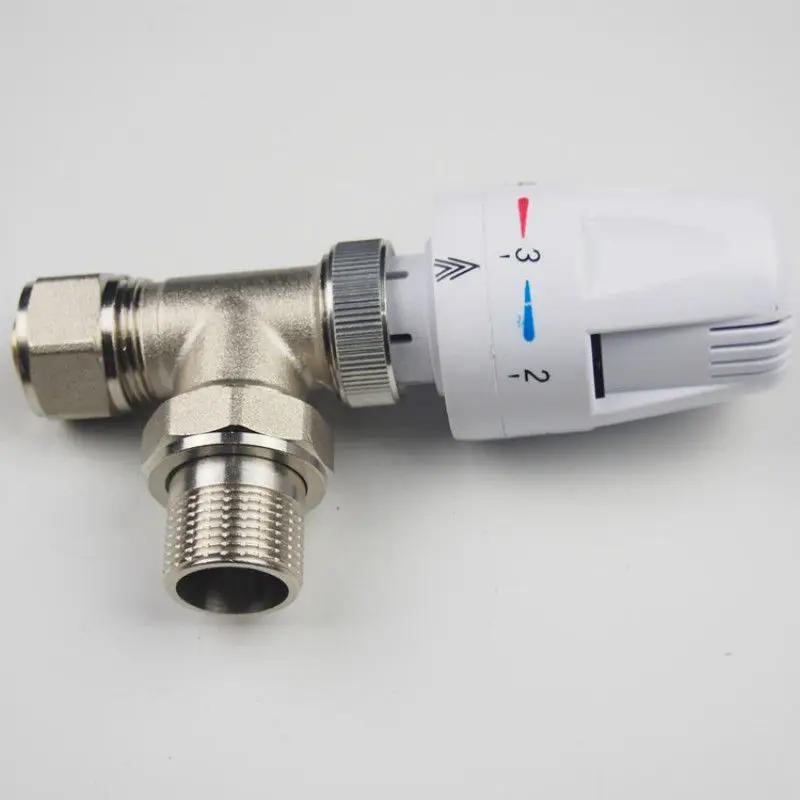 Thermostatic Radiator Valve Angle Type Automatic Temperature Control Valve  DN15 DN20