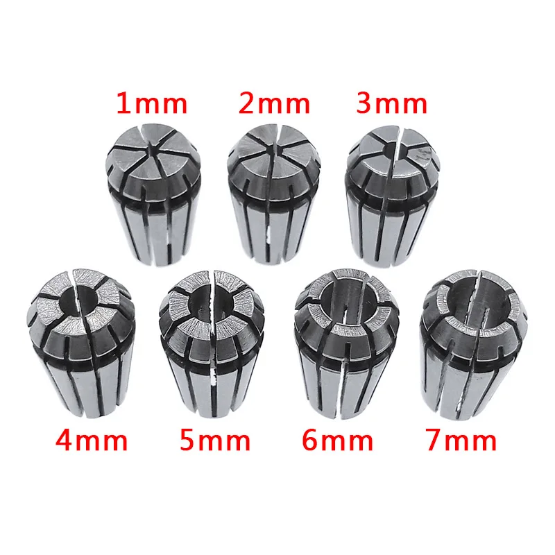 ER11 spring chuck 1/2/3/4/5/6/7mm spring collet tool holder for CNC engraving machine&milling lathe 1/4 1/8