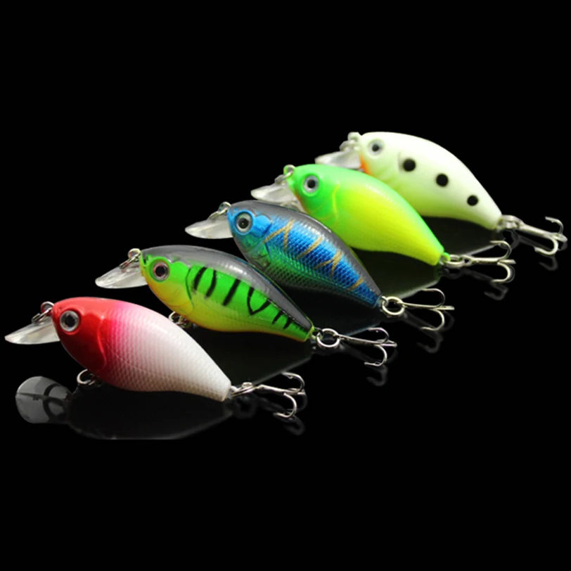 

L103H 5pcs/set Plastic Fishing Lures Bass CrankBait Crank Bait Tackle Wobbler tackle jerk swimbait 5.5cm/7g