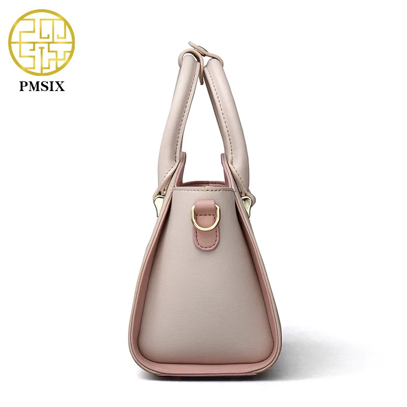 Pmsix Embroidered Lotus Pattern Cow Leather Woman Handbag High Quality Famous Brand Ladies Shoulder Bag Fashion Crossbody Bags