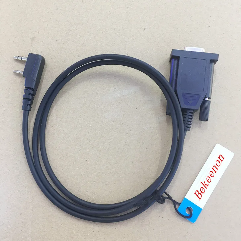 Com connector porgramming cable K plug 2pins for Kenwood Baofeng Quansheng Wouxun TYT Puxing TDX etc walkie talkie