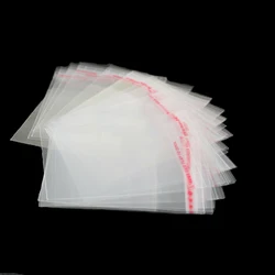 200 stks Clear Mini Kleine plastic zakken voor sieraden 5X7 cm Zelfklevend Seal OPP Pakket tas PDC02-01CL