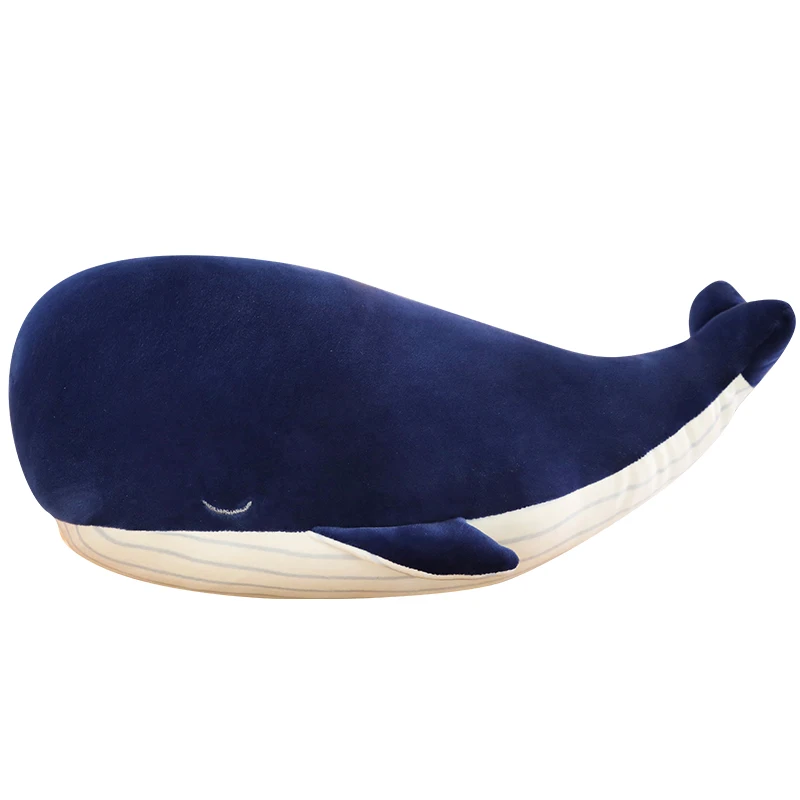 1pc 25CM Cartoon Super Soft Plush Toy Sea Animal Big Blue Whale Soft Toy Stuffed Animal Fish Lovely Children\'s birthday gift