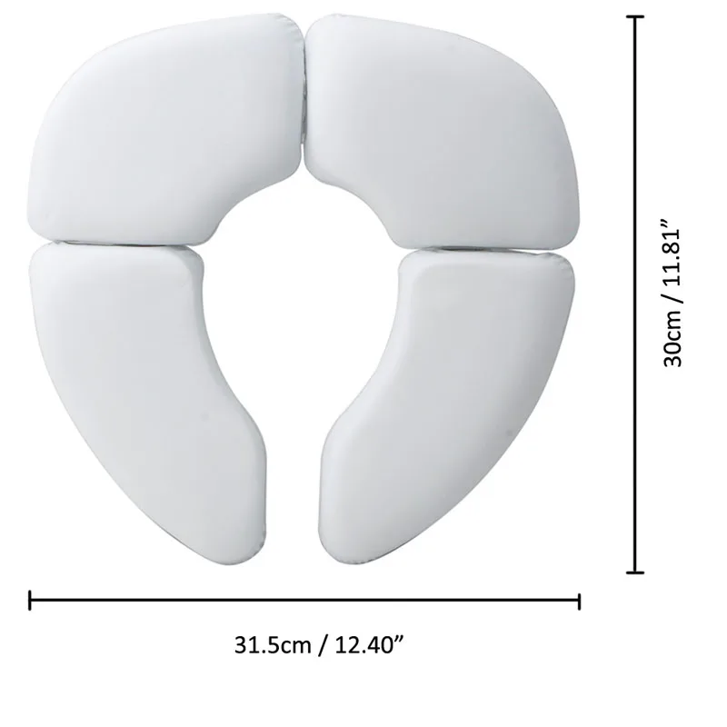 1Pc White Portable Folding Child Baby Toilet Seat Soft Potty Chair Pad Cushion Training