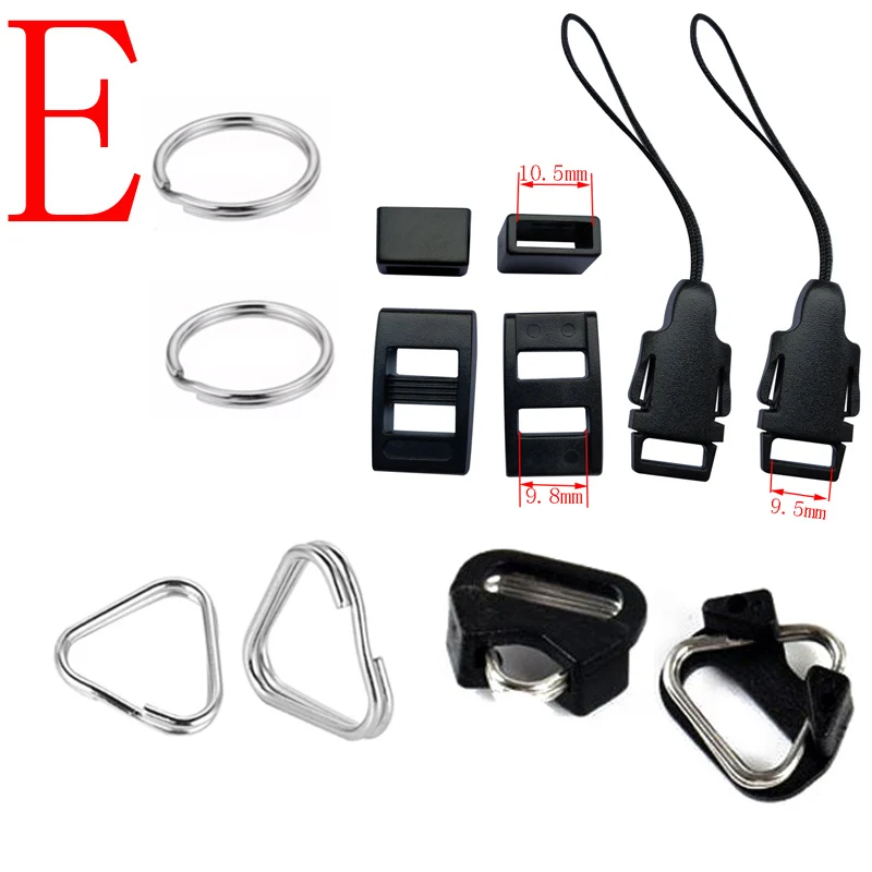 1pair Camera Rings Hook Replacement Alloy Split Ring Triangle  for Canon Nikon Camera Shoulder Strap lanyard