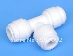 

Free Shipping 100PCS/LOT Water Purifier Union 1/4'' Tee Quick Coupling Hose Connector PP