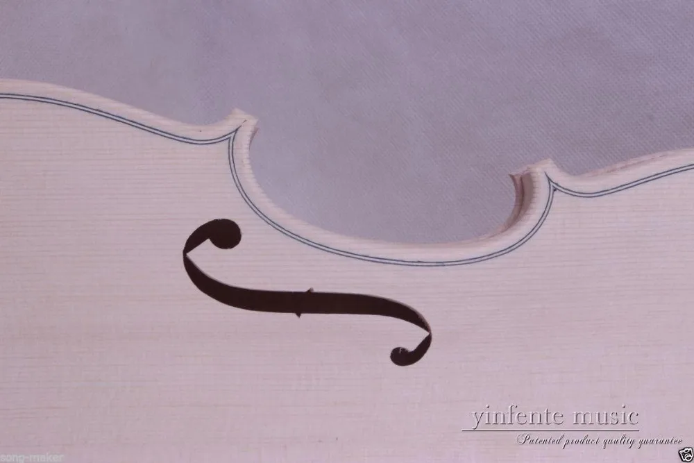 1 New 4/4 violin unfinished Flame maple Russian spruce top White Violin Body #2051