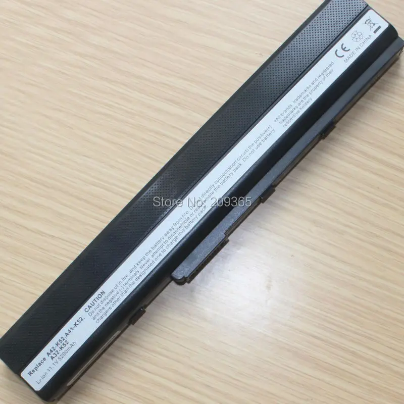 Battery Pack For ASUS K52J K52JB K52JC K52JE K52JK K52JR K52N K52EQ K52JT K52JU K62F K62J K62JR Laptop