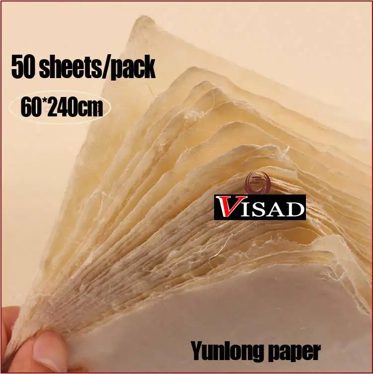 50 sheets/pack Chinese Xuan Paper for calligraphy and painting,hand made Paper rice paper 60*240cm free shipping