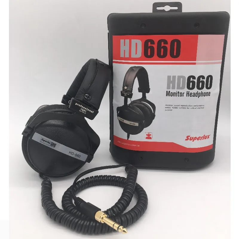 Professional Studio Monitor Headphone Superlux HD660 Dynamic Monitoring Hifi Headphones Recording Headset Stereo DJ Earphone