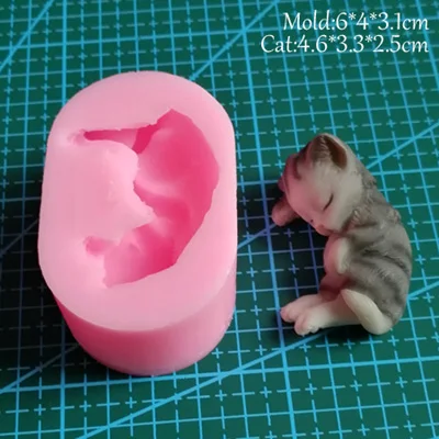 5 Styles NEW Cats Silicone Mold Chocolate Jelly Gumpaste Sugarcraft Cake Decorating Tool Fondant Mould C374