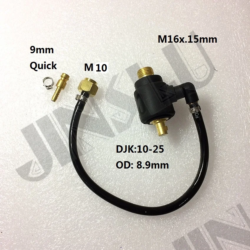 

M16x1.5mm to DKJ10-25 Dinse M10 Adaptor Quick Connector for Regular Tig Torch Connection no torch included for wp 9