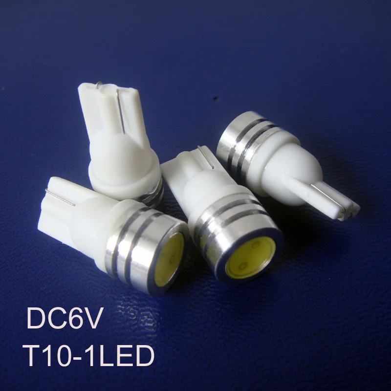 

High power DC6V 6.3V 1W T10 led warning lamp,w5w 168 194 501 led instrument lights free shipping 30pcs/lot