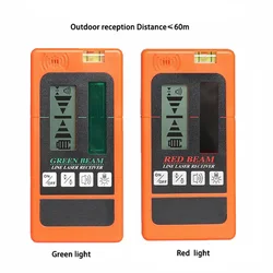 Laser Level Pulse Receiver Green and Red Beam Lines Laser Receiver for Outdoors Construction