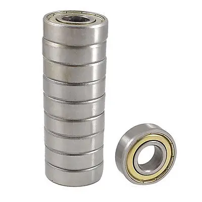 

10 Pcs 40mm x 17mm x 12mm Miniature Deep Groove Ball Bearings 6203