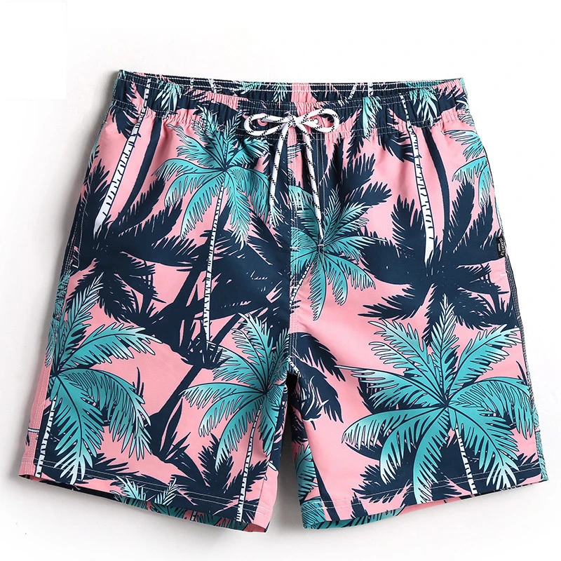 

QIKERBONG Men Beach Shorts Boxer Trunks Board Shorts Casual Bermuda Men's Swimwear Swimsuits 2018 New Fashion Quick Drying