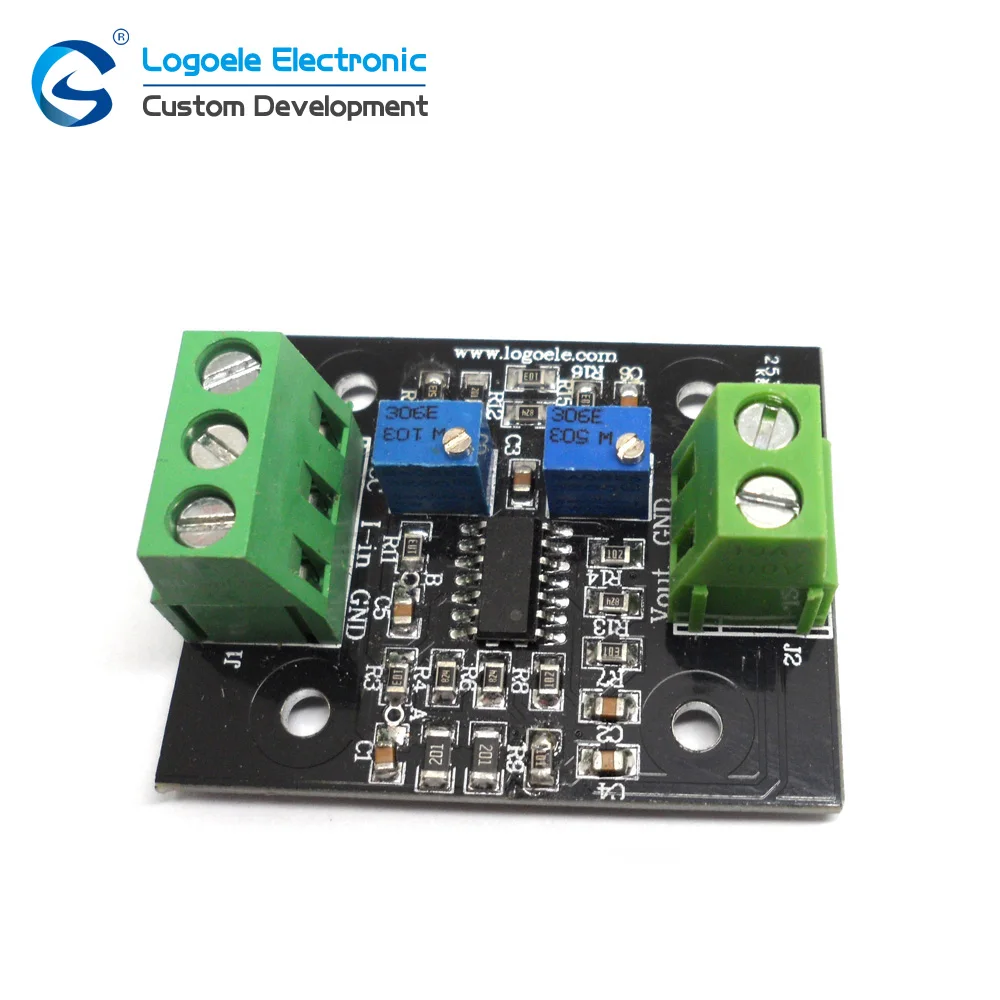 Sensor Module Current To Voltage Converter 4-20mA To 0-3.3V 0-5V 0-10V 0-15V Conversion With Base