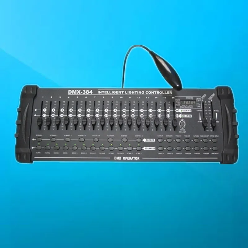 controle dmx 384 controlador de padrao internacional cabeca movel console de luz dj 512 equipamento de controle dmx venda imperdivel 01