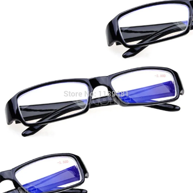 Black Eyeglass Frames Myopia Glasses -1 -1.5 -2 -2.5 -3 -3.5 -4 -4.5 -5.5 -6 Unisex Plastic Clear Nearsighted Glasses