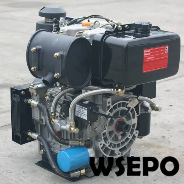 Factory Direct Supply! WSE-292F 997cc 25hp E-Start Double-Cylinder Air Cooled Diesel Engine for Generator/Pump/Air Compressor