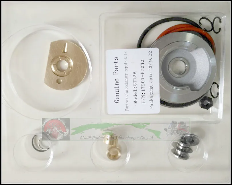 Turbo Repair Kit rebuild CT12B 17201-67010 17201-67040 For TOYOTA LANDCRUISER HI-LUX 4 Runner 93- 1KZ-T KZN130 3.0L Turbocharger