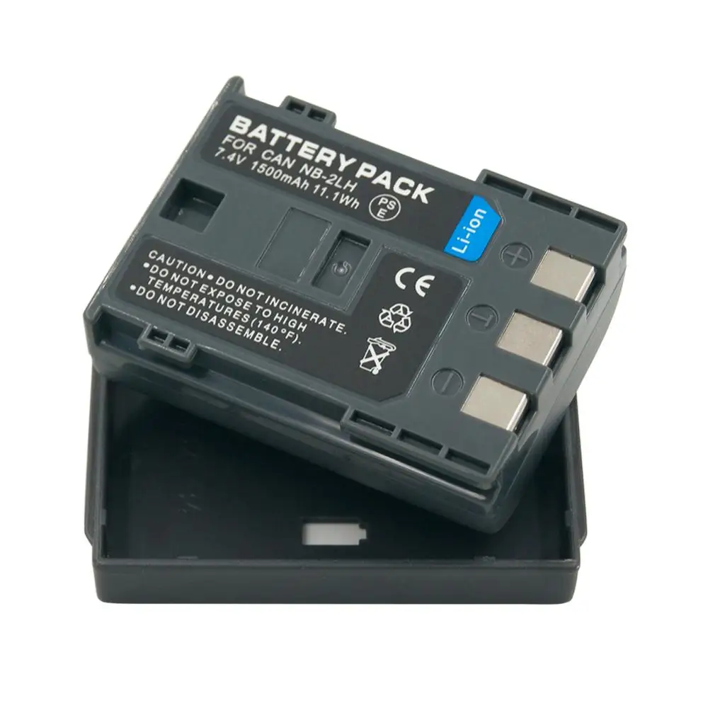 NB-2L NB2L NB-2LH NB2LH 7.4V 1.5Ah Li-ion Rechargeable Camera Battery for Canon Camera Powershot g9 s70 EOS 350D 400D Rebel xti