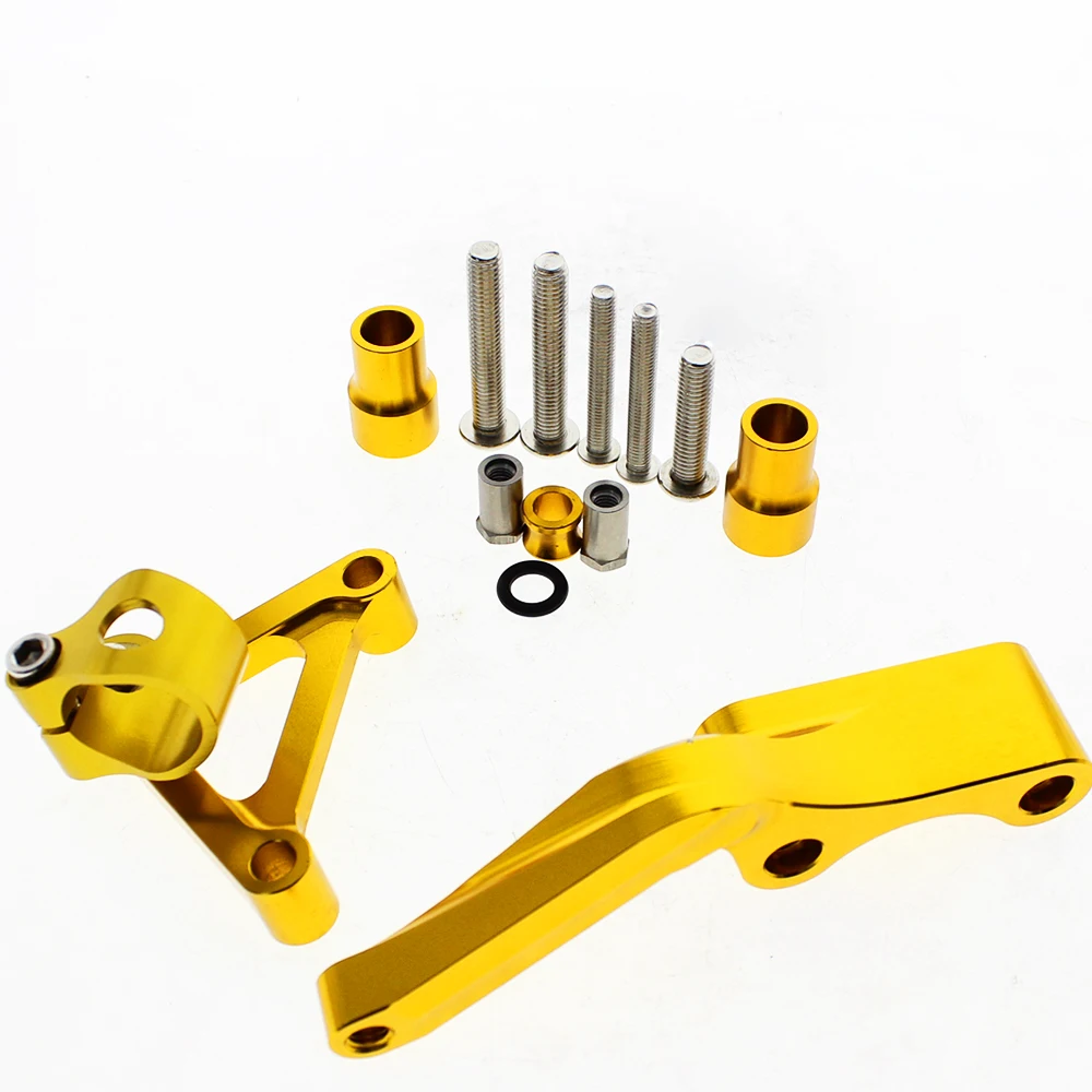 For DUCATI 696 Monster CNC Aluminum Motorcycle Steering Damper Stabilizer Bracket Mounting Support Kit Holder