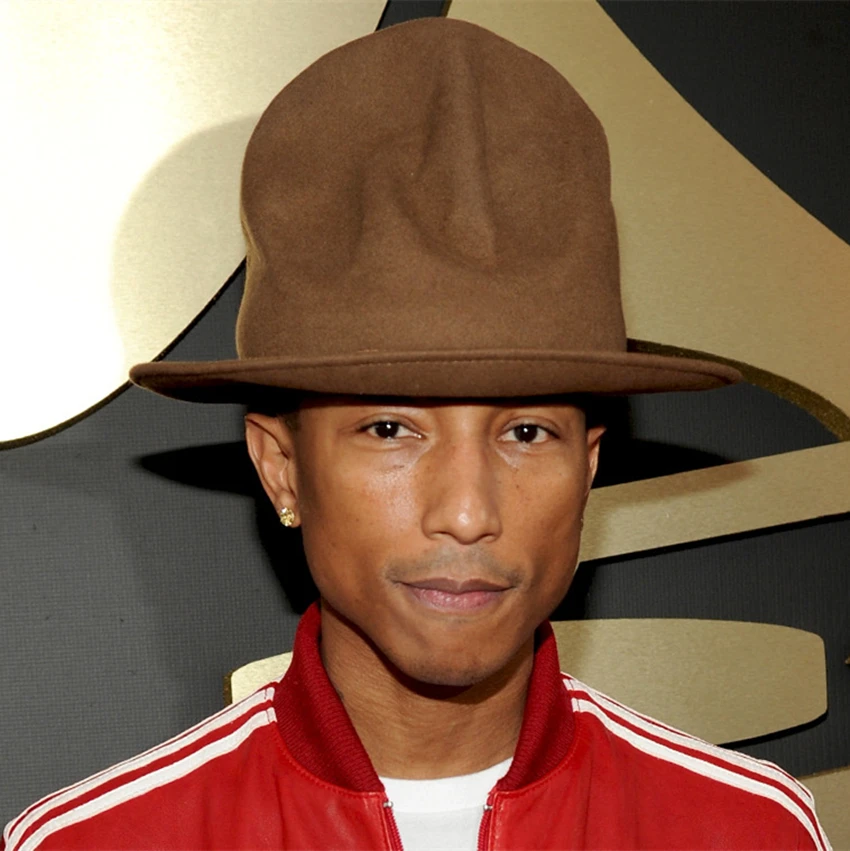 Wool Felt Tall Mountie Buffalo Hat Happy Pharrell Williams Rapper Westwood Mountain Hat