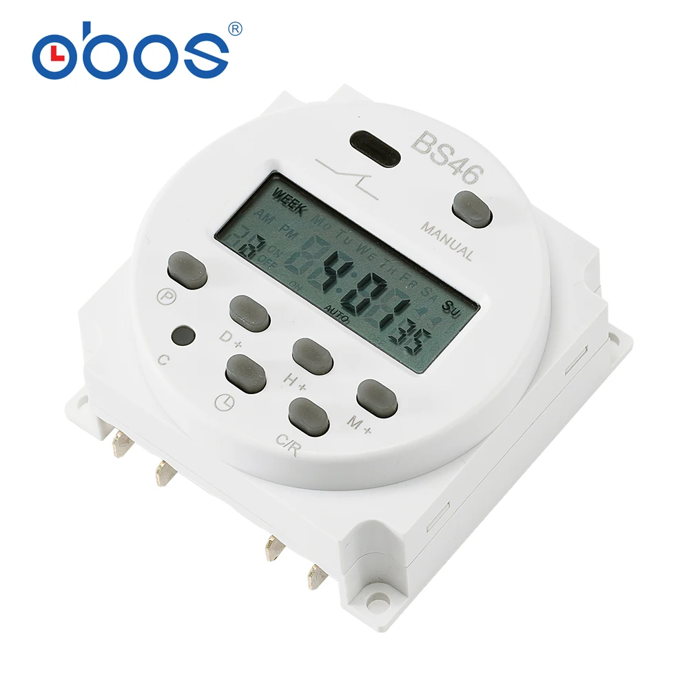 LCD امدادات الطاقة الرقمية 12 فولت/24 فولت/110 فولت/220 فولت التيار المتناوب/تيار مستمر 7-day عداد توقيت قابل للبرمجة الوقت التبديل و CN101 الحالي 16A
