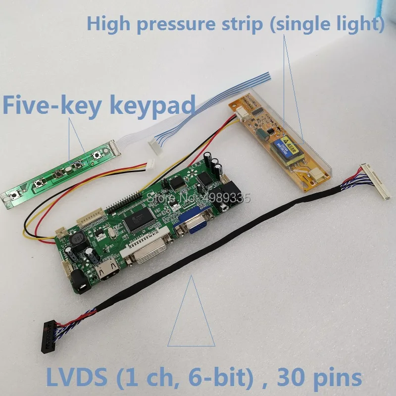 LP156WH1-TLA1 dedicated driver kit module HDMI VGA DVI adaptive signal source with audio function NT68676 display solution