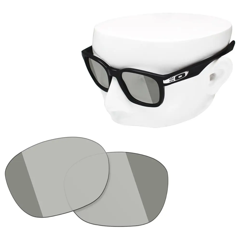 

OOWLIT Polarized Replacement Lenses of Grey Photochromic for-Oakley Garage Rock OO9175 Sunglasses