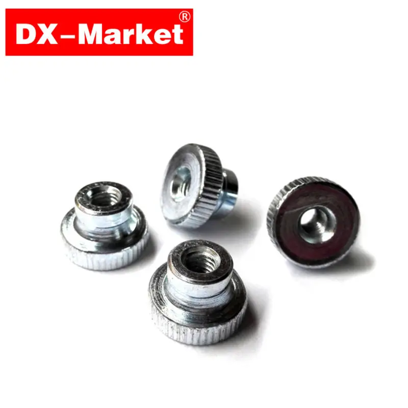 m10 knurled nut , 10pcs gb806 m10 thick nuts ,  high quality stepped knurled nuts DIN466 -B fasteners ,B009