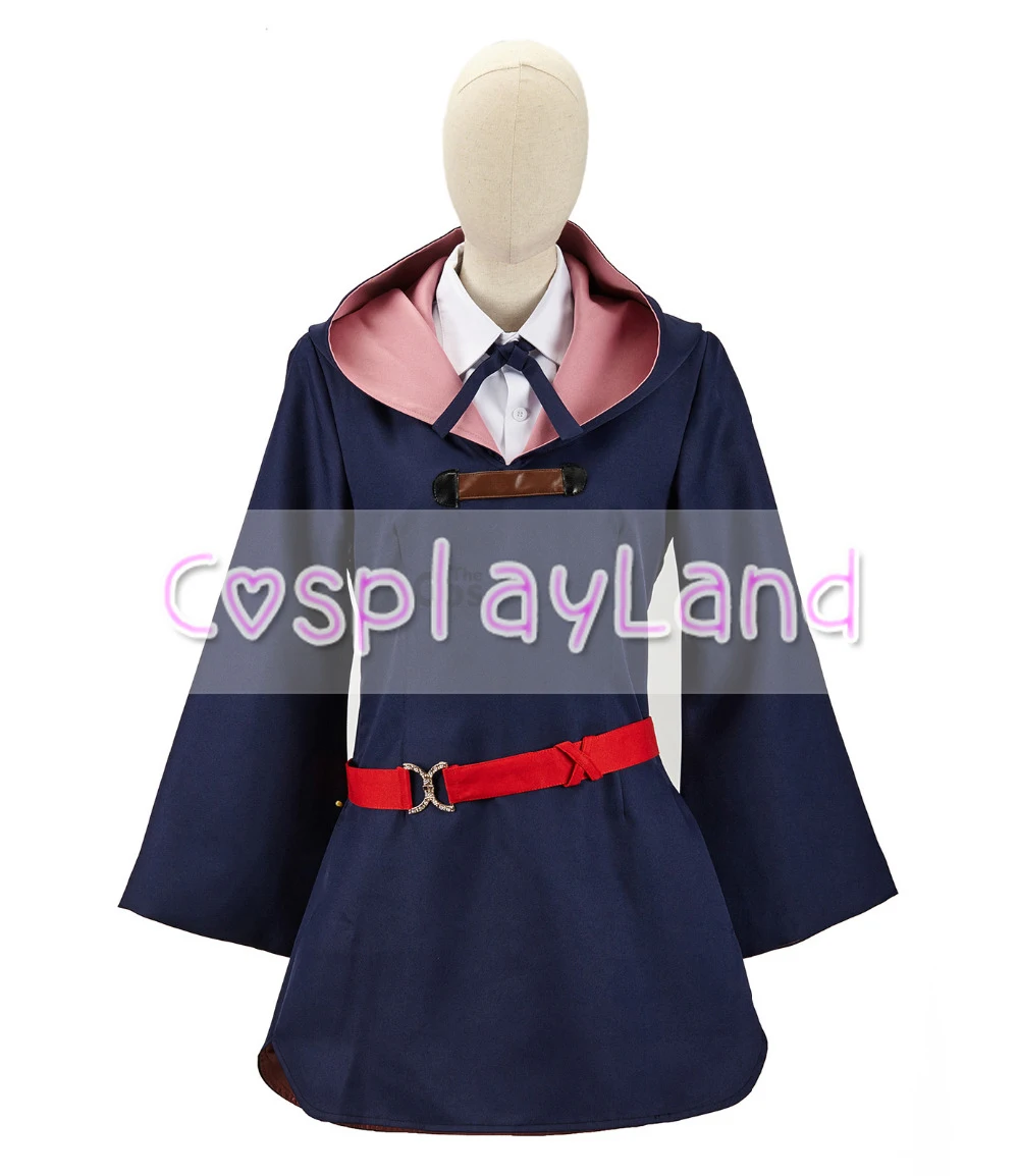 Little Witch Academia Lotte Yanson Dress Uniform Outfit Anime Cosplay Costume Carnival Halloween Costumes for Adult Women