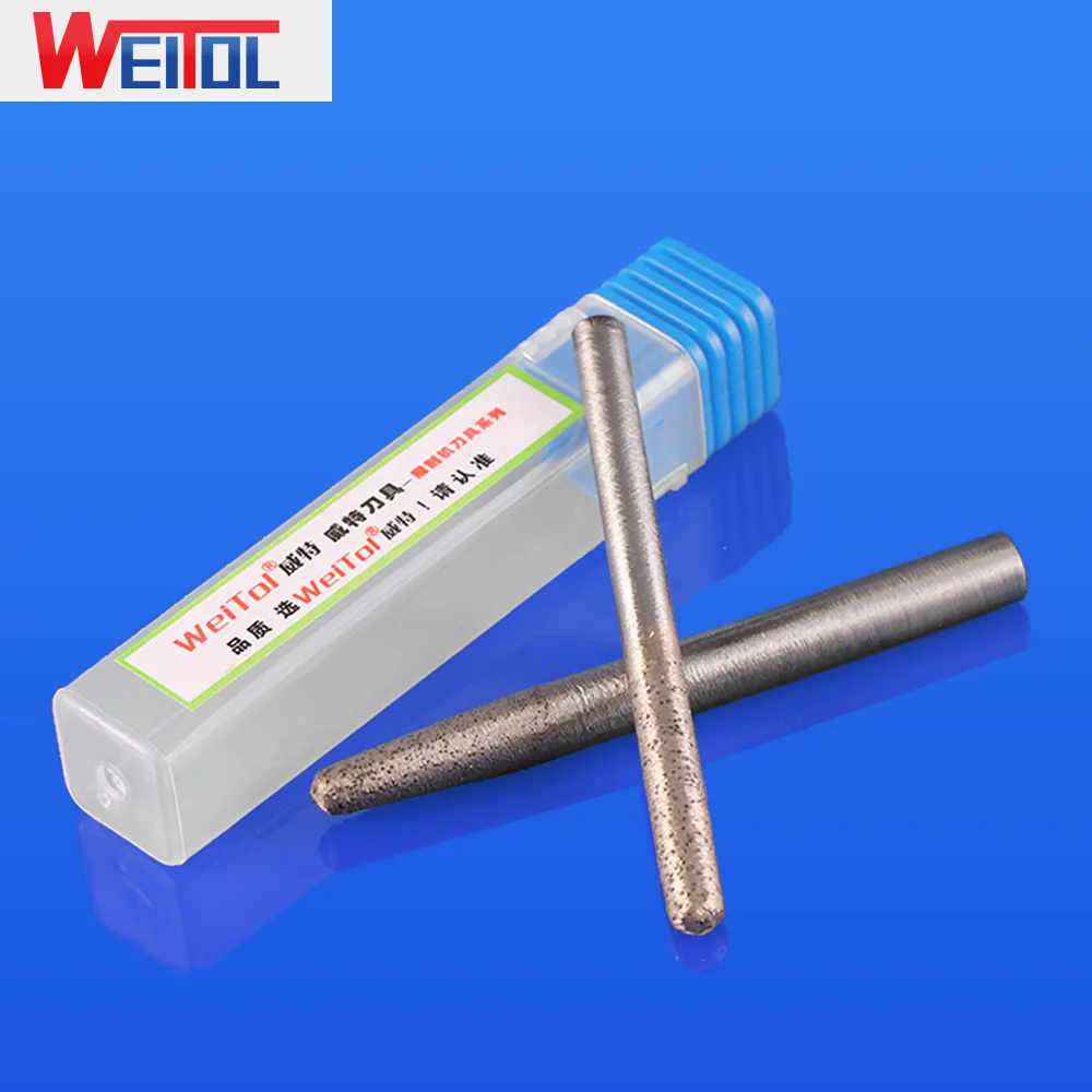 Weitol-6mm/8mm 생크 소결 스톤 라우터 비트, 다이아몬드 cnc 조각 도구, 화강암 용 밀링 커터, 1 피스