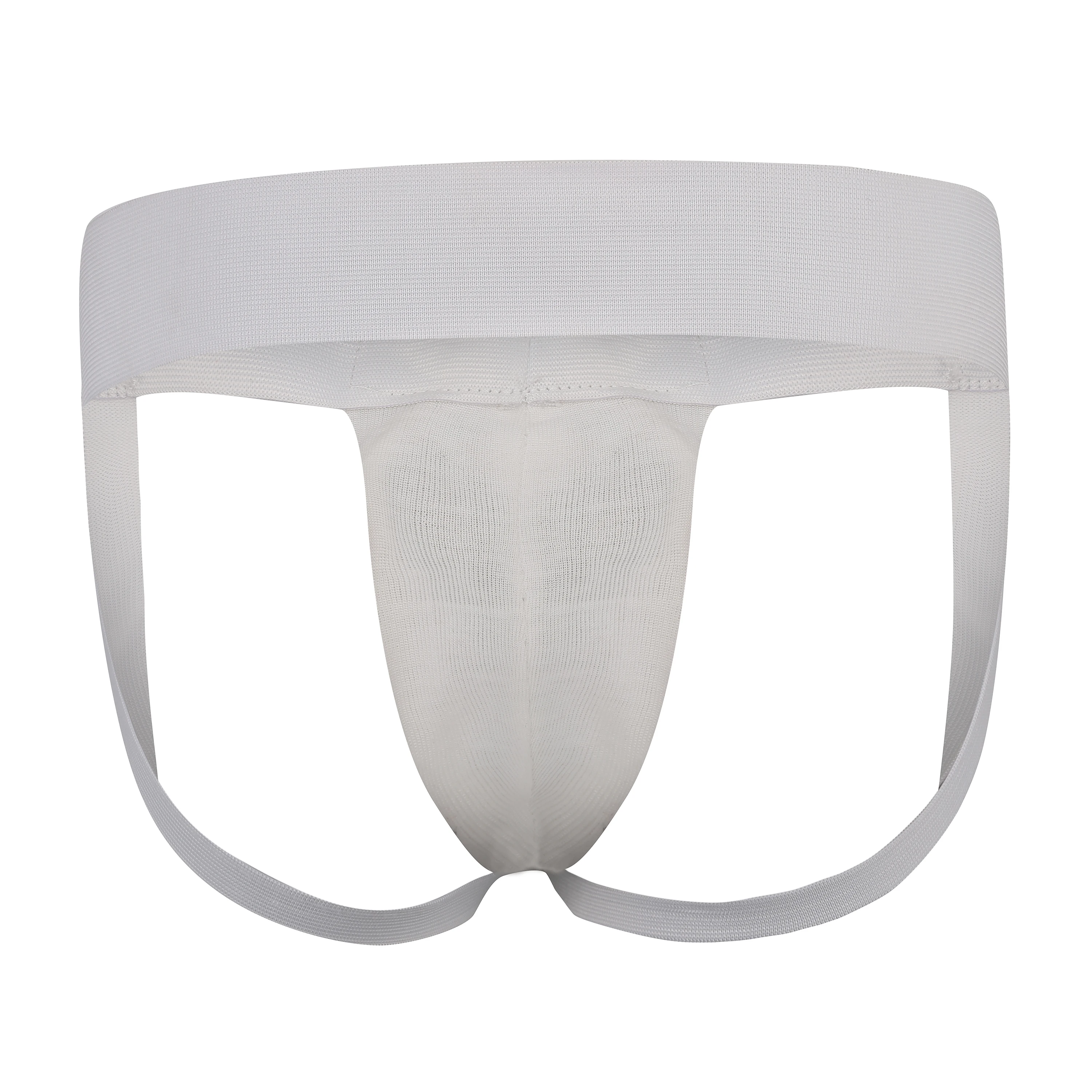 SMAI WKF APPROVED MALE GROIN GUARD - ELASTIC  traditional style tuck-under cup with elasticised waist belt and strap