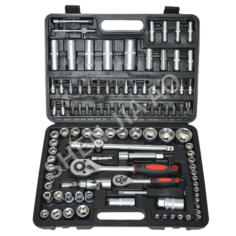 108 pcs/set sleeve set tool Auto repair tool Combination tool socket wrench chrome vanadium steel