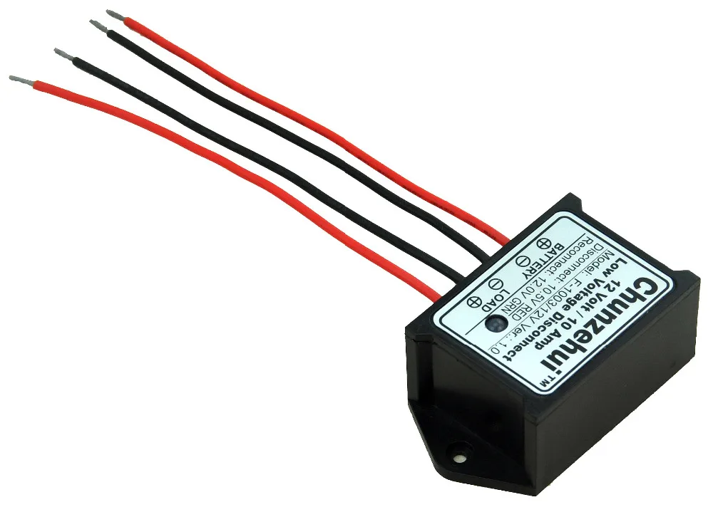 Chunzehui Low Voltage Disconnect Module LVD, 12V 10A, Protect/Prolong Battery Life.