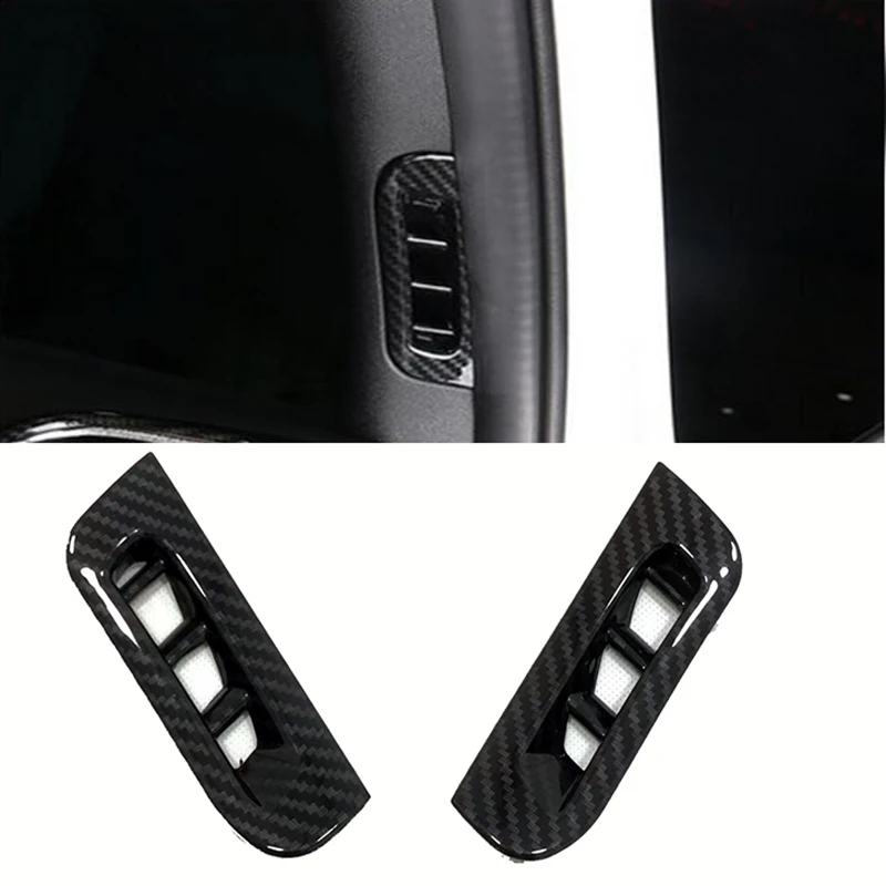 

2PCS ABS Carbon Fiber A Pillar Post Outlet Cover Trim For Jeep Grand Cherokee 2014 2015 2016 2017 2018 Accessories